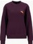 O Yaka Düz Bordo Kadın Sweatshırt 261 Lcf 241011 Petra Bordo 1