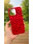 iPhone 16 Pro Max - Kırmızı Zebra Desenli Silikon Darbe Emici Klasik Korumalı Rubber Kılıf 1
