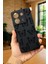Redmi Note 13 Pro 5g Siyah Kelebek Desenli Silikon Darbe Emici Klasik Korumalı Rubber Kılıf 1
