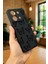 Redmi Note 13 Pro 5g Siyah Kelebek Desenli Silikon Darbe Emici Klasik Korumalı Rubber Kılıf 5