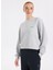 Yuvarlak Yaka Gri Kadın Sweatshırt EVO03AH25SUCCH 1