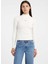 Dik Yaka Baskılı Krem Kadın T-Shirt Guess Jeans Kadın Tp 2