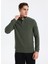 Dik Yaka Haki Erkek Sweatshırt 261 Lcm 241068 Luke Haki 1
