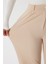 Likra Serisi Flex Bel Lastikli Esnek Açık Bej Palazzo Pantolon 4