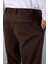 Milos Relax Fit Örme Kaşe Kumaş Fermuarlı Beli Lastikli Jogger Erkek Pantolon - Kahve 3