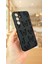 Samsung Galaxy S25 Siyah Kelebek Desenli Silikon Darbe Emici Klasik Korumalı Rubber Kılıf 3