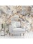 Lüks Mermer Desenli Yırtılmaz Tekstil Duvar Kağıdı 1