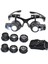 Gözlük Modeli 10X 15X 20X 25X Lens 2 Led Işıklı Büyüteç 9892G 3