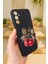 Samsung Galaxy A14 Uyumlu Kiraz Leopar Fiyonk Desenli Silikon Darbe Emici Klasik Rubber Kılıf 3