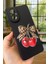 Realme 12 Lite Uyumlu Kiraz Leopar Fiyonk Desenli Silikon Darbe Emici Rubber Kılıf 3