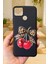 Realme C25S Uyumlu Kiraz Leopar Fiyonk Desenli Silikon Darbe Emici Klasik Korumalı Rubber Kılıf 2