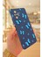 Xiaomi Redmi Note 1o Pro Mavi Kelebek Desenli Silikon Darbe Emici Klasik Korumalı Rubber Kılıf 3