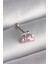 316L Çelik Gümüş Renk Pembe Zirkon Taşlı Kalp Tragus Piercing - TJ-PR1235 1