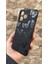 Realme C63 Uyumlu Siyah Kelebek Desenli Silikon Darbe Emici Klasik Korumalı Rubber Kılıf 4