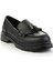 Siyah Kadın Loafer Ayakkabı K01823060809 2