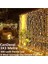 Fişli 3x3 Metre 8 Fonksiyonlu Animasyonlu Perde LED Işık Saçak LED Işık 300 LED Yılbaşı Işığı Süsü 8