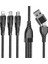Ally 3in1 Type-C + USB To Lightning + Type-C + Micro USB Şarj ve Data KABLOSU-(5775 - M199K978-R45 1