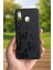 Samsung Galaxy A20 Uyumlu Siyah Kelebek Desenli Silikon Darbe Emici Klasik Korumalı Rubber Kılıf 2