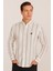 Erkek Ncb Çizgili Keten Gömlek 4