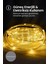 100 LED 12 Metre Sarı Solar Peri LED Işık | Güneş Enerjili Su Geçirmez Bahçe, Balkon, Ağaç ve Yılbaş 3