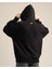 Rise Erkek Nakışlı Kanguru Cepli Oversize %100 Organik Pamuk Fermuarlı Kapüşonlu Siyah Sweatshirt 5
