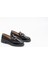 Kadın Siyah Rugan Loafer Toka Detaylı Ayakkabı 1