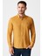 Erkek Hardal Sarısı Keten Gömlek 1