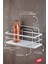 Yapışkanlı Ayarlanabilir Tekli Banyo Duş Rafı – Paslanmaz Kristal Şampuanlık (Yapıştır/vidala) Beyaz - Lş-01 - Bb 2