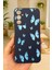 Samsung Galaxy A14 Uyumlu Mavi Kelebek Desenli Silikon Darbe Emici Klasik Korumalı Rubber Kılıf 2