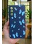 Samsung Galaxy S21 Fe - Mavi Kelebek Desenli Silikon Darbe Emici Klasik Korumalı Rubber Kılıf 2