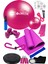 15 Li Pilates Seti Pilates Minderi Topu Twister Disk Aerobik Band Termal Kemer Kelebek 4
