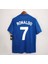 Moskova 2008 Şampiyonlar Ligi Finali Cristiano Ronaldo Nostalji Forması (Blue) 2