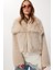 Kısa Suni Kürk Kaban LFG0171 Bej 4