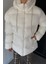 Kadın Kapüşonlu Iç Astarlı Şişme Mont P-00019025 3