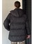 Kadın Kapüşonlu Iç Astarlı Şişme Mont P-00019025 4