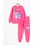 Fuşya Sevimli Simli Karakter Baskı Şardonlu Kız Çocuk Eşofman Takım 23297 1