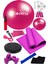 13 Lü Pilates Topu Seti Plates Minderi 1 kg Dambıl Aerobik Latex Band Twister Disk Spor Aleti 2
