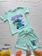Kız Çocuk Şortlu Takım Stitchli Mor, Yeşil 5