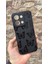 Redmi 15C Uyumlu Siyah Kelebek Desenli Silikon Darbe Emici Klasik Korumalı Rubber Kılıf 1