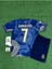 Real Madrid Cristiano Ronaldo Lacivert Dragon Desenli Çocuk Forması 4'lü Set (Armalı) 3