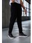 Roy Regular Fit Beli Lastikli Fitilli Kadife Kumaş Fermuarlı Jogger Erkek pantolon - Siyah 5