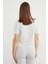 Basic Ribana Yaka Mevsimlik Crop Tişört 6