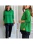Kadın Yeşil Kapşonlu Etek Ucu Detay Arma Ters Dikiş Gorunumlu Ikili Takım 8