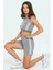 Yan Şeritli Crop Büstiyer Şort Ikili Takım 1