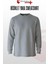 O (Bisiklet) Yaka Sweatshirt – Gri 2 Iplik Kumaş, Uzun Kollu Rahat Iş Elbisesi 1