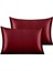 Antibakteriyel Terletmeyen Ipek Saten Yastık Kılıfı 2'li 50X70 Bordo 2