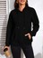 Kadın Uzun Kollu Kapşonlu Bağcıklı Cepli Capitone Sweatshirt 1