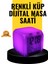 7 Renk LED Işıklı Alarmlı Dijital Küp Masa Saati Termometreli - T398G638-Z19398 1