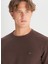 Bisiklet Yaka Koyu Kahve Erkek Sweatshırt MW242262024 Kahverengi Sweatshirt 4