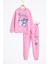 Pembe Sevimli Simli Karakter Baskı Şardonlu Kız Çocuk Eşofman Takım 23294 1